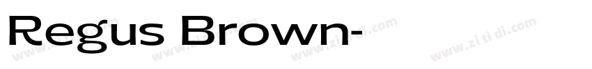 Regus Brown字体转换